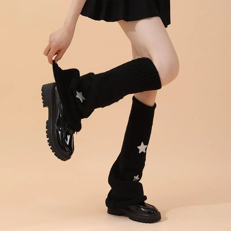 Calentadores de piernas de estilo japonés para mujer, medias bonitas a la moda, calcetines cálidos a la moda, cubierta de botas, accesorios de fiesta Lolita, 1 par