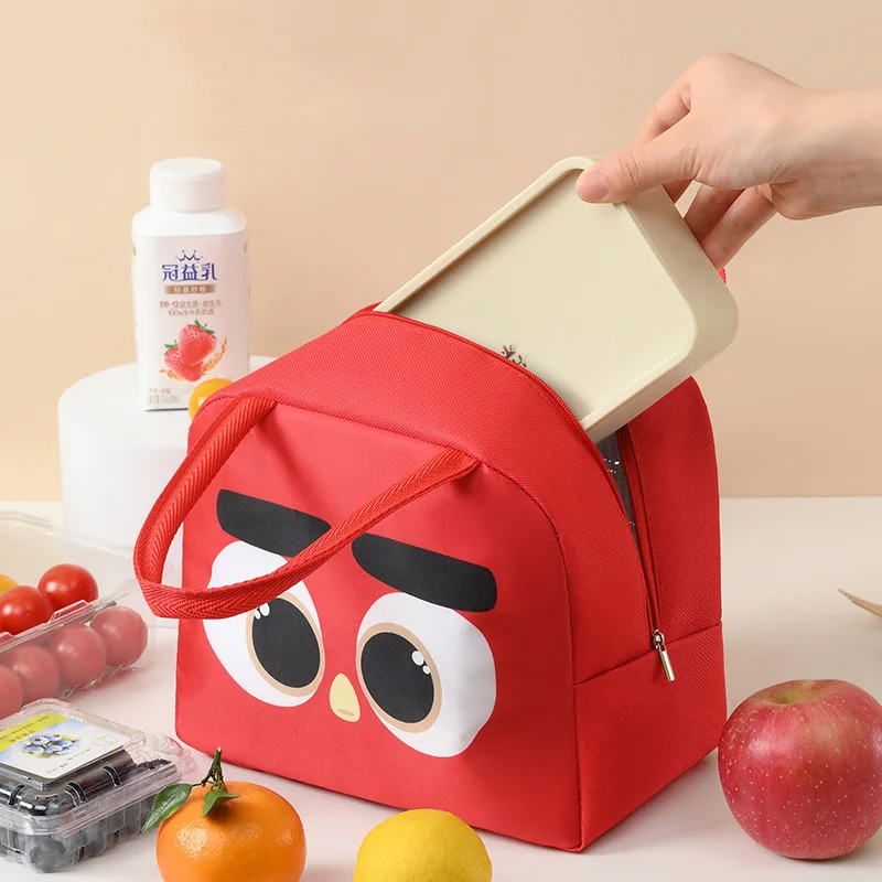 Cartoon Animals Thermal Lunch Bags for Children, Banto Lunchbox, Food Bag, Isolamento, Armazenamento, Kids, Girls, Frete Grátis