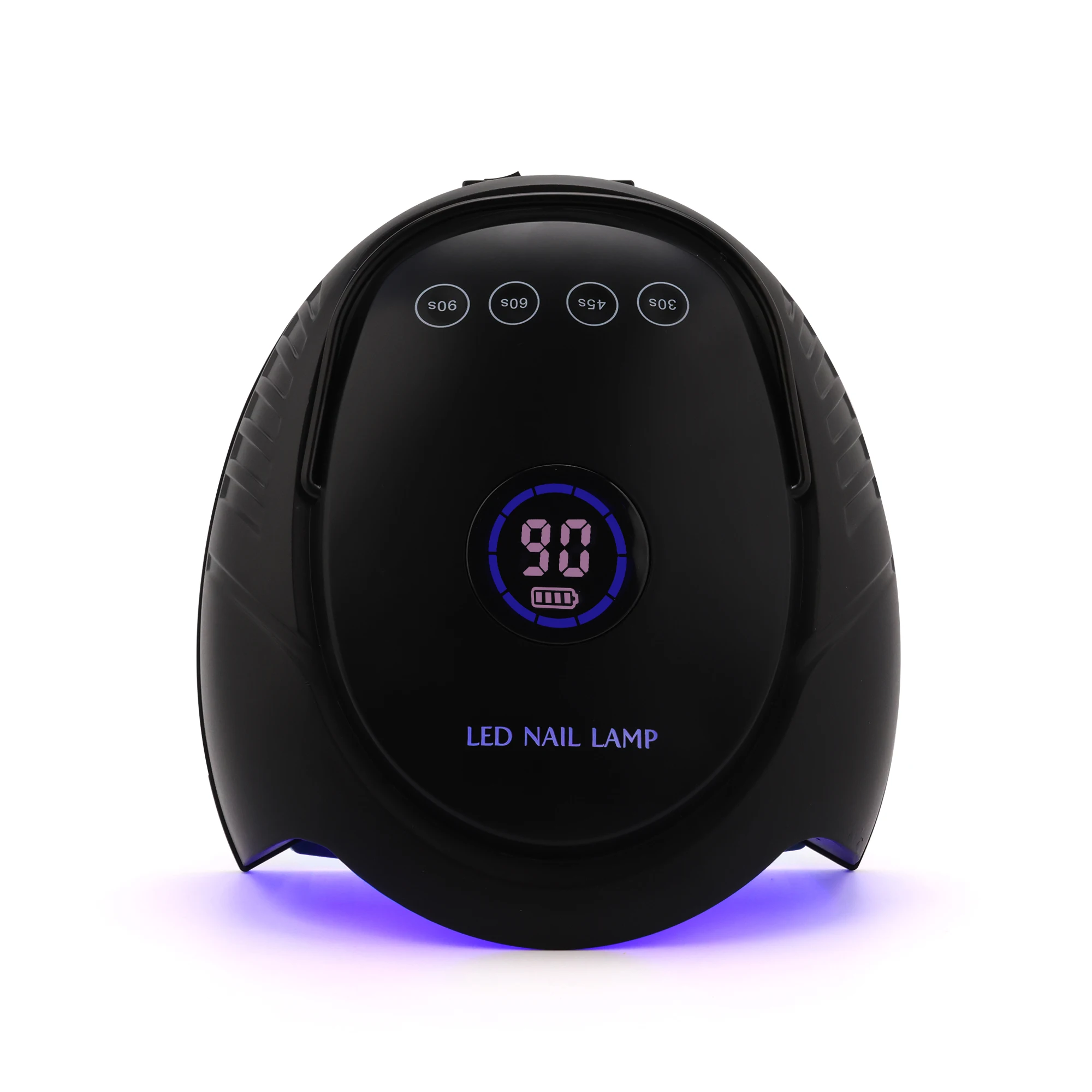 Luxury Full Metal Black Nail Dryer Lamp Rechargeable Portable Nail UV Led Lamp 64w Fast Curing Gel Polish Nail Lamp for Salon