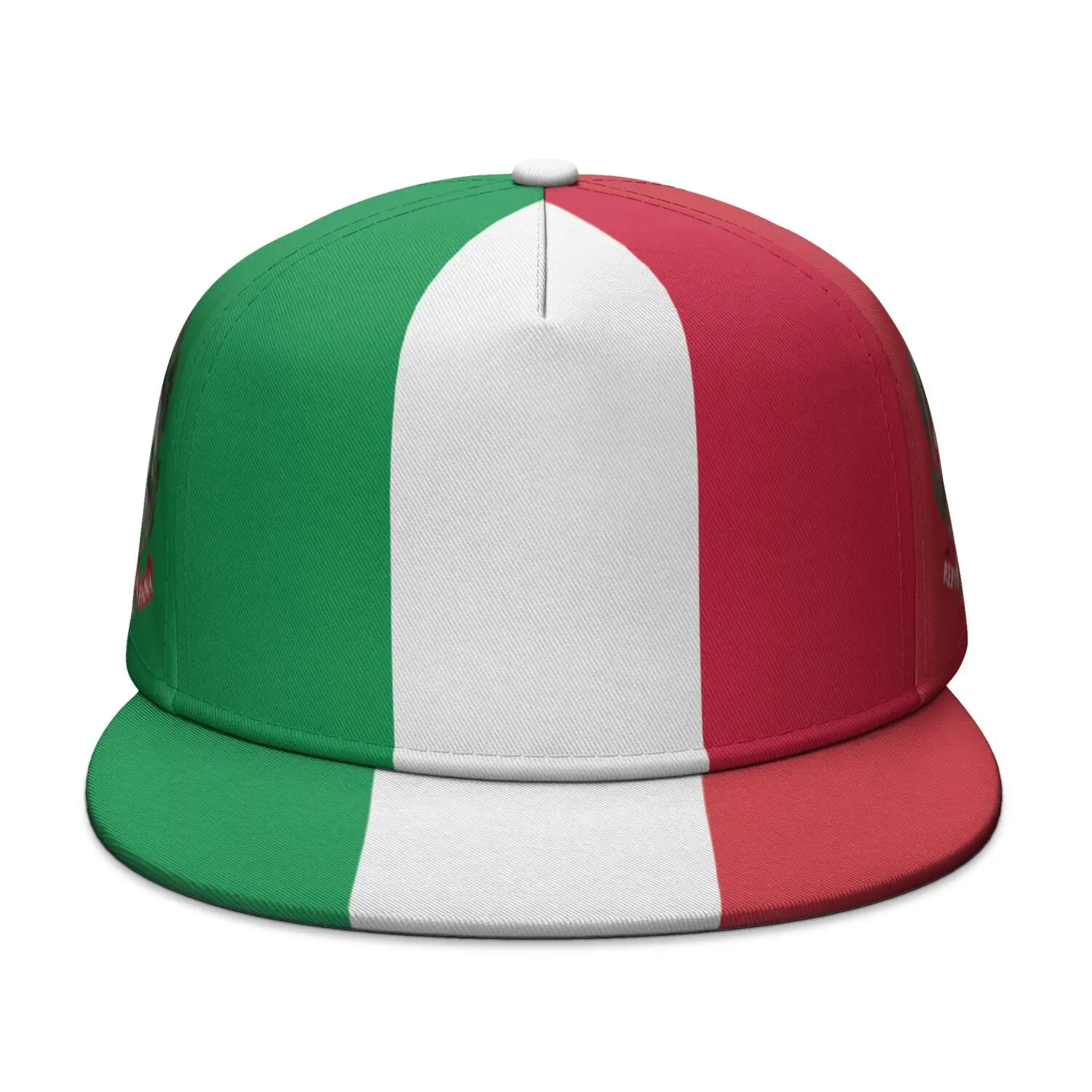 이탈리아 무료 맞춤 이름 번호 팀 로고 플랫 브림 캡 국가 여행 낚시 이탈리아 국기 사진 힙합 모자