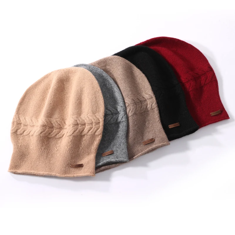 Autumn And Winter New Women's Wool Hat Joker Knit Hat Warm Ear Protection Pile Hat Cold Hat