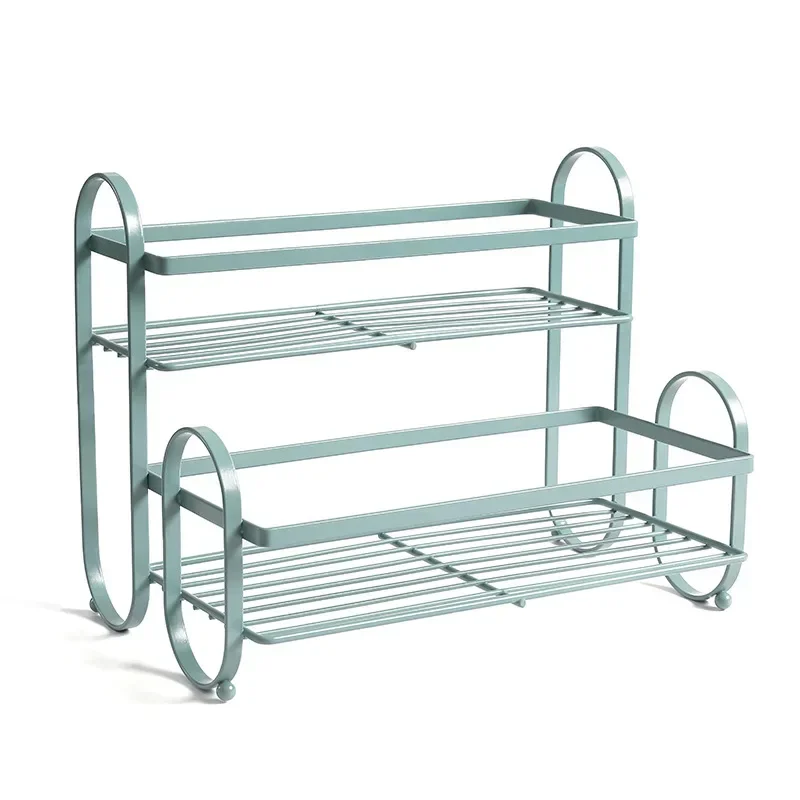 Double-layer Ladder Shelf Kitchen Seasoning Rack