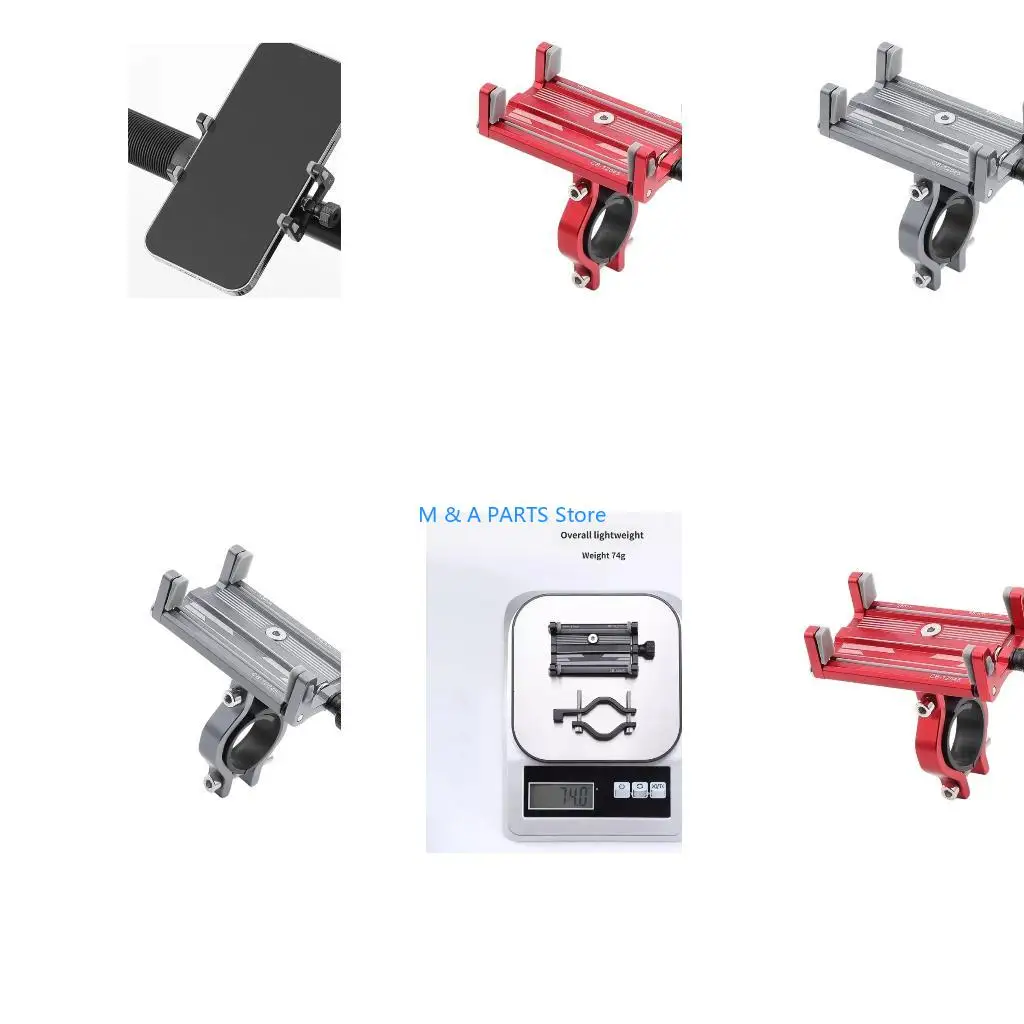 U1JF Strong Aluminum Bike Phones Mount Suitable for Most Motorcycles Handlebars