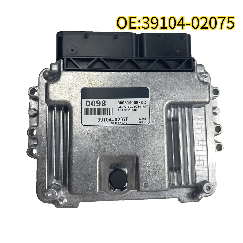 High quality New For 39104-02075 Nieuwe Ecu Automotor Computer Board Elektronische Regeleenheid Fit Voor Hyundai MG17.9.12 0098