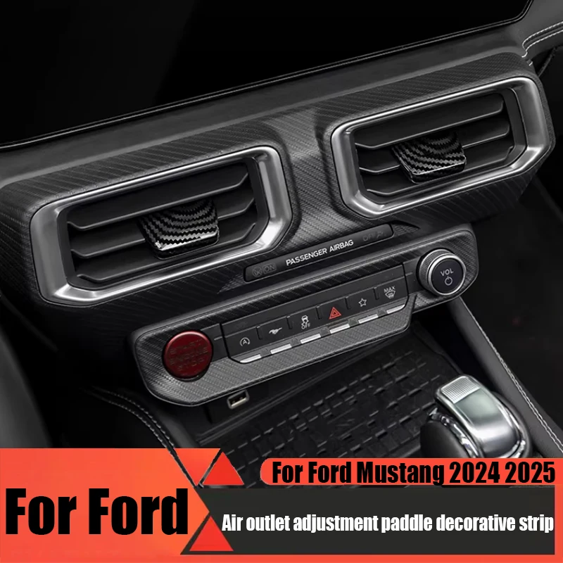 

For Ford Mustang 2024 2025 air outlet adjustment paddle decorative strip automotive interior decoration modification product