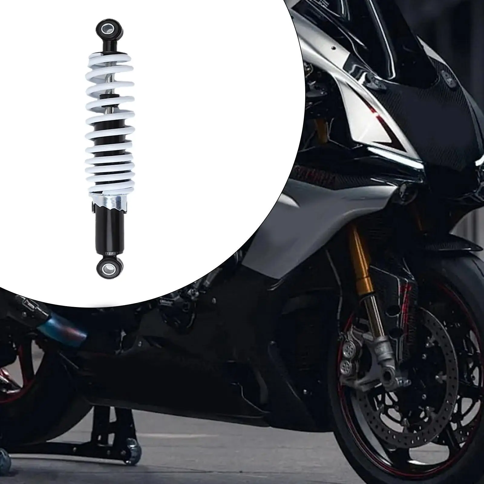 Front Air Shock Absorbers Front Suspension Shock Damper 305mm Adjustable Universal Accessory Metal for Atv Motorcycles