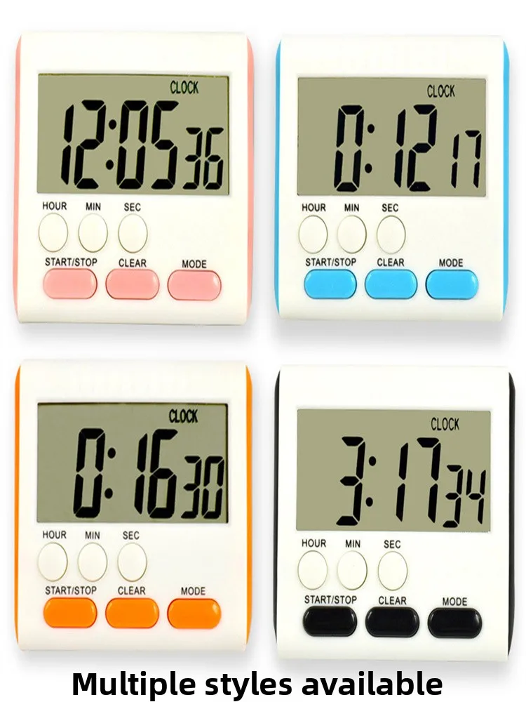 Picture 6: Study Timer Kitchen Countdown Alarm Clock Stopwatch Positive Negative Time Manager for Students Exam Question Solving