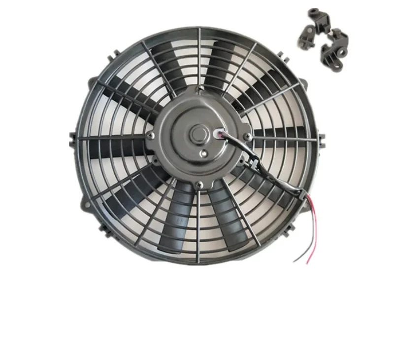 12v 24v 10inch Axial Radiator for car air conditioner Condenser Cooling Fan double bearing super wind motor