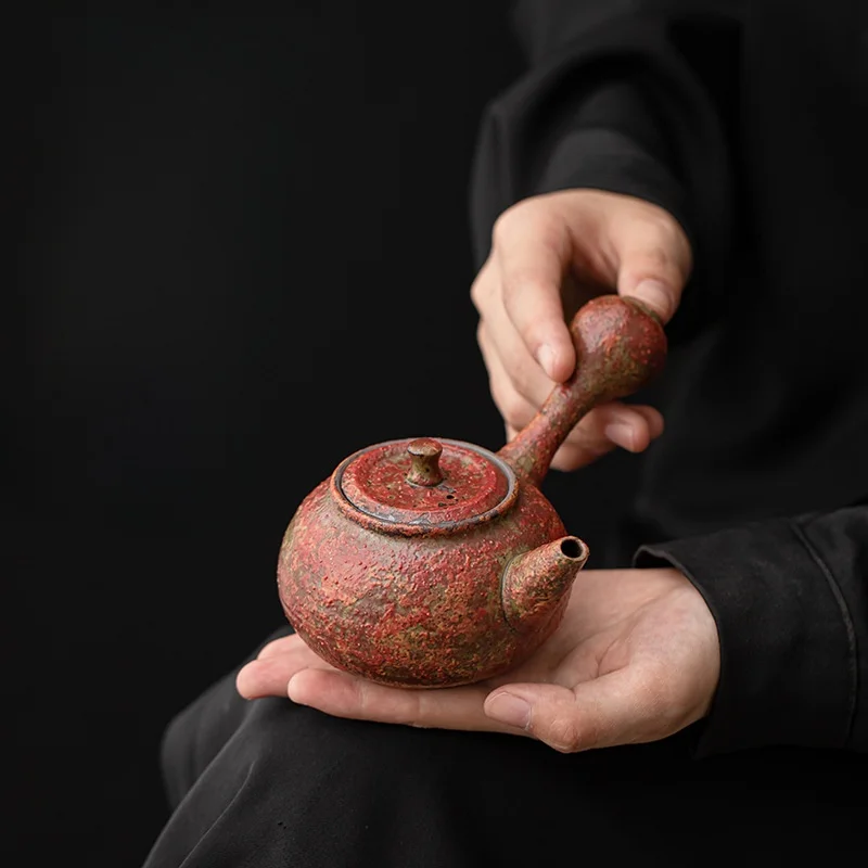 ShanHong Series Ceramic Tea Pot Vintage Rock Clay Office Use Gongfu Tea Set Single Pot for Brewing Tea Traditional Chinese Cu...