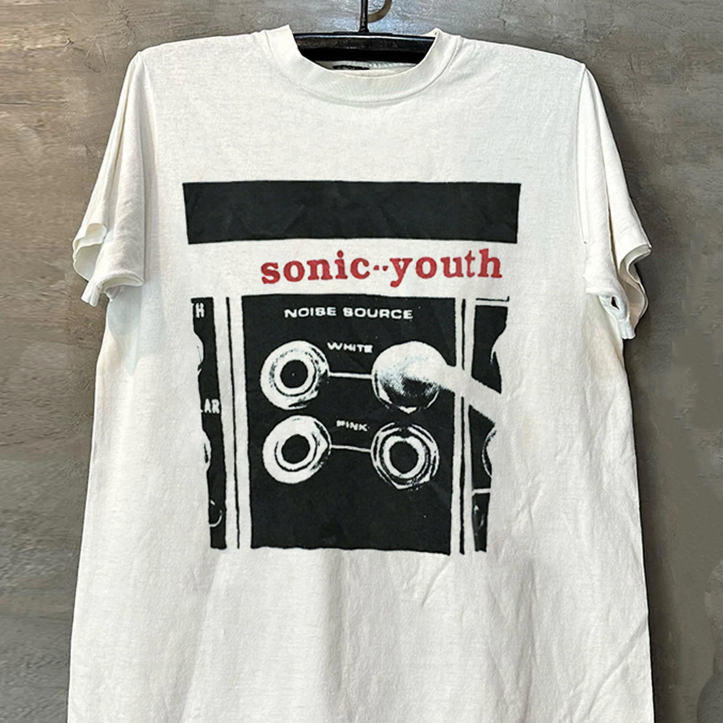 Sonic Youth Vintage American Retro Short Sleeve T-Shirt Men's Loose Fit Cotton Casual Summer Top Print Creative Fun