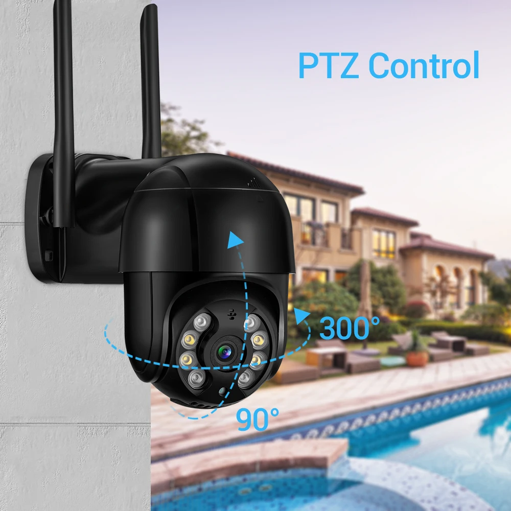 Câmera IP ONVIF com Detecção Humana AI, Visão Noturna, Colorido, Auto Tracking, 4K, 8MP, 5MP, 5MP, PTZ, WiFi, 5MP, 1080P, ICSEE