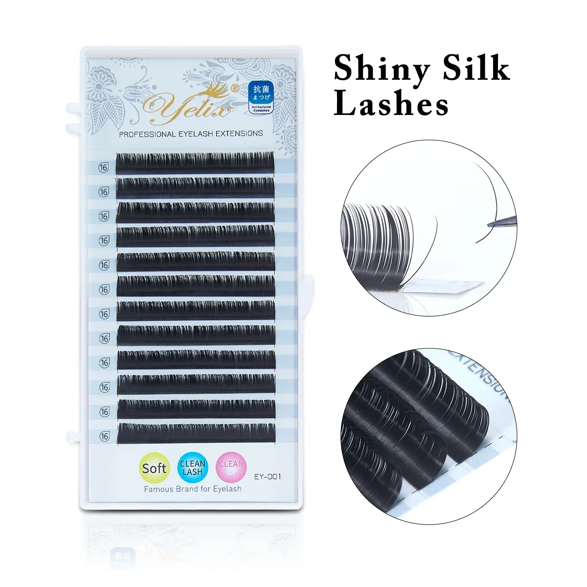 Silk Lash Extension Individual Lashes Professionals Eyelash Extension Soft Russian Volume Eyelashes Natural Faux Cils Makeup