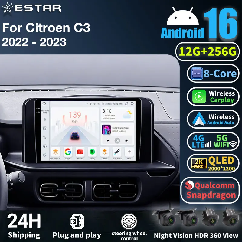 Android 16 Car Radi…