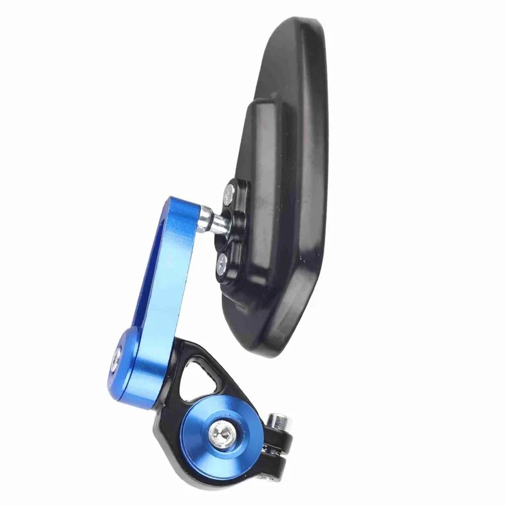 2PCS Aluminum Alloy Bar End Side Rearview Mirrors Red, Blue Handlebar Mirror for Universal Motorcycle 7/8 inch 22mm Handlebar
