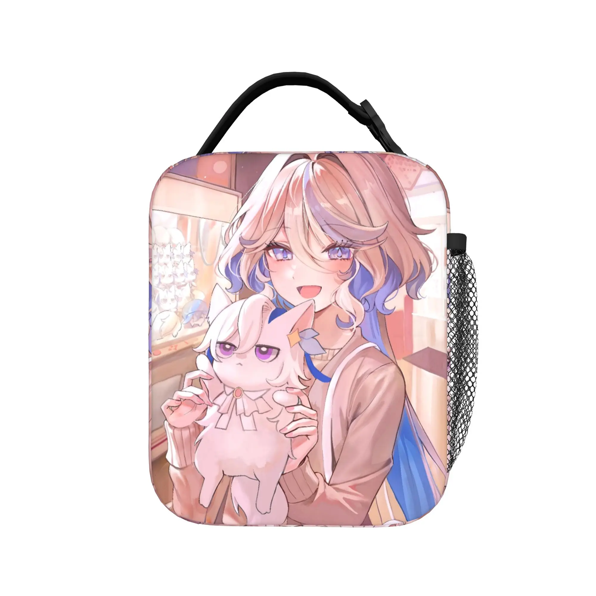 Furina Genshins Impact Thermal Insulated Lunch Bag for Work  Reusable Bento Box Thermal Cooler Lunch Boxes