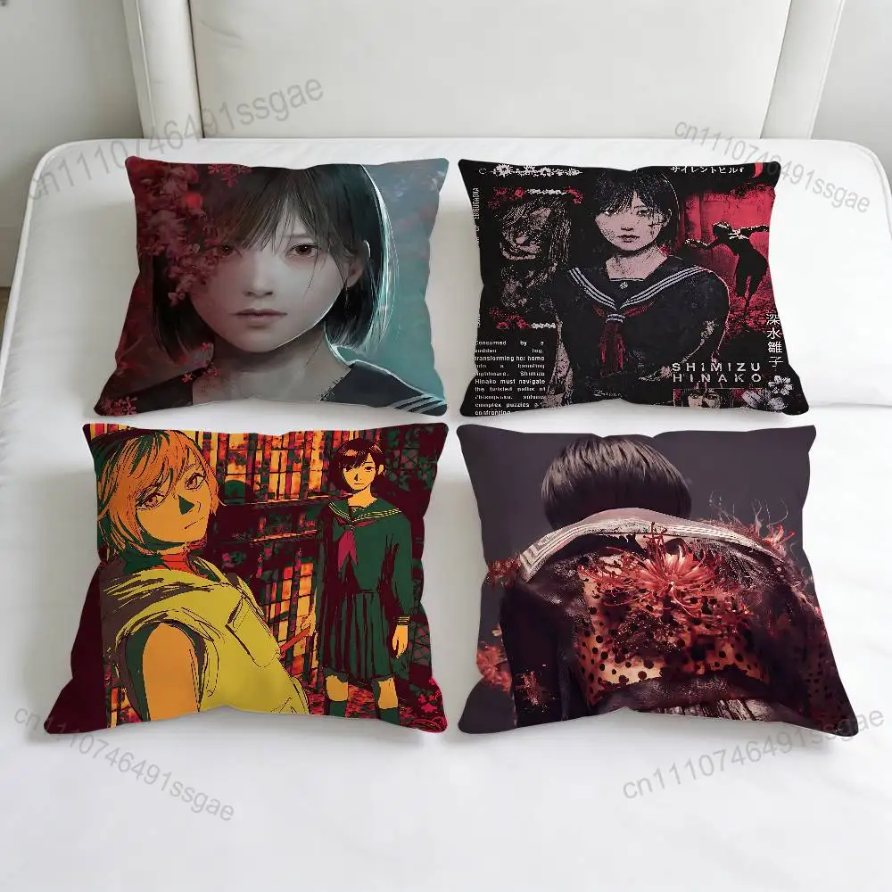 

Game S-Silent H-Hill F Fashion Square Pillow Case Durable Throw Pillow Cover for Sofa Couch Chair