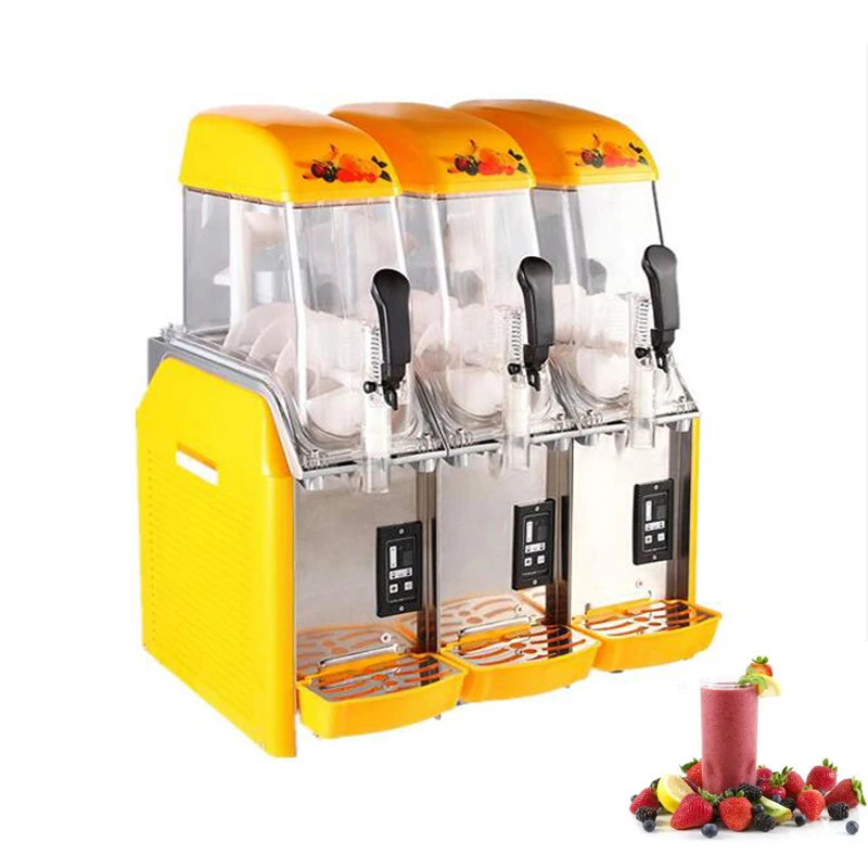 

Snow Melting Machine Three Tank Slush Machine Cold Drink Maker Smoothie Machine Sand Ice Machine