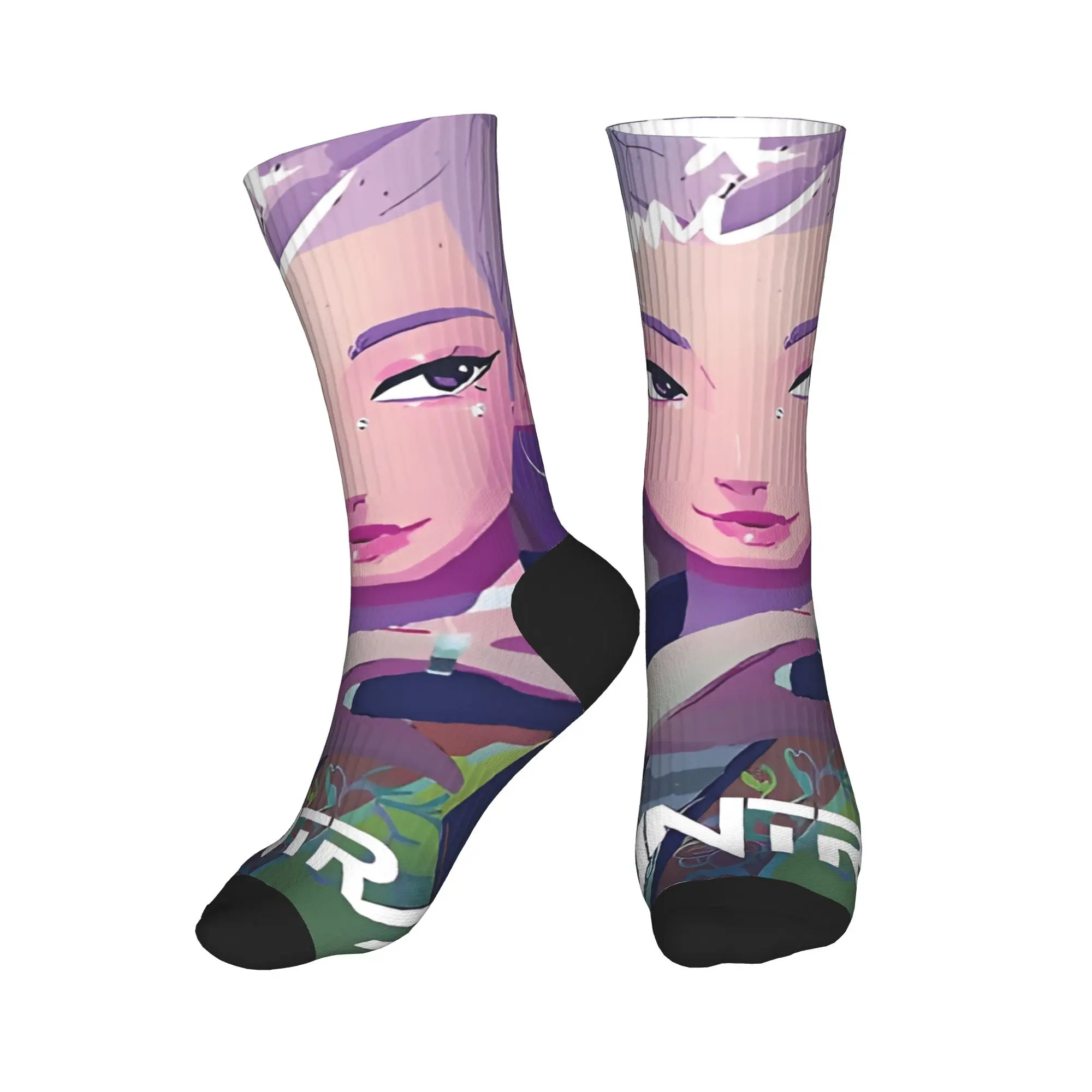 Anime K-Pop Demon Hunters Huntrix Huntrix Calze Moda Calzini da uomo Caldi morbidi Calzini Primavera Skateboard Design Anti Calzini Regalo