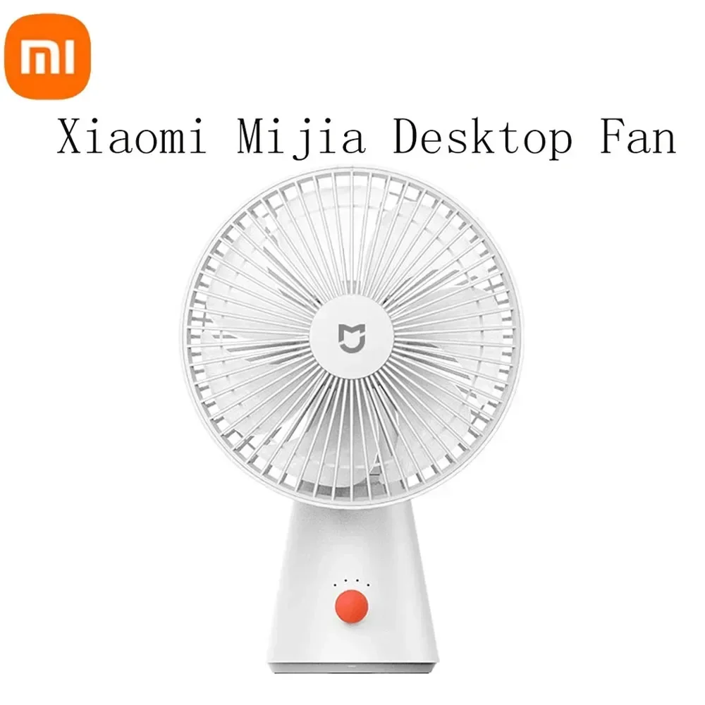 

Портативный Настольный вентилятор Xiaomi Mijia 2 в 1, портативная батарея 4000 мАч, Type-C, перезаряжаемый 4-ступенчатый вентилятор для дома и офиса