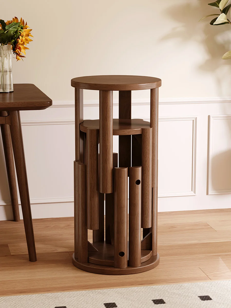 

Solid wood stool can be stacked round stool household stacked music spare dining table High Quality