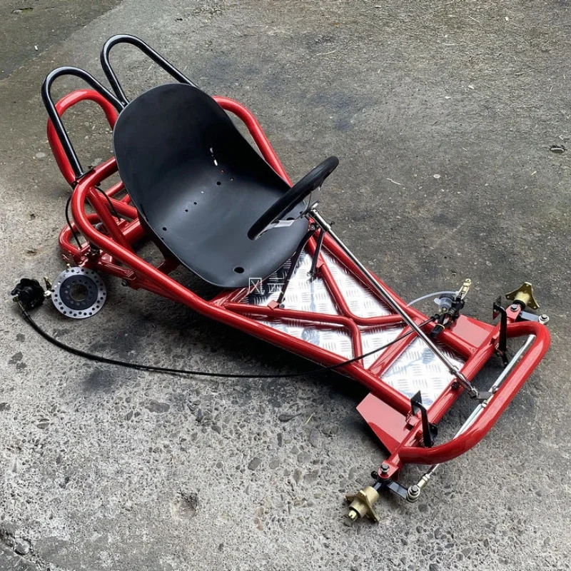 Four-wheeled 168cc kart motorcycle main body, rear axle, front steering brake belt, tire frame, vehicle frame