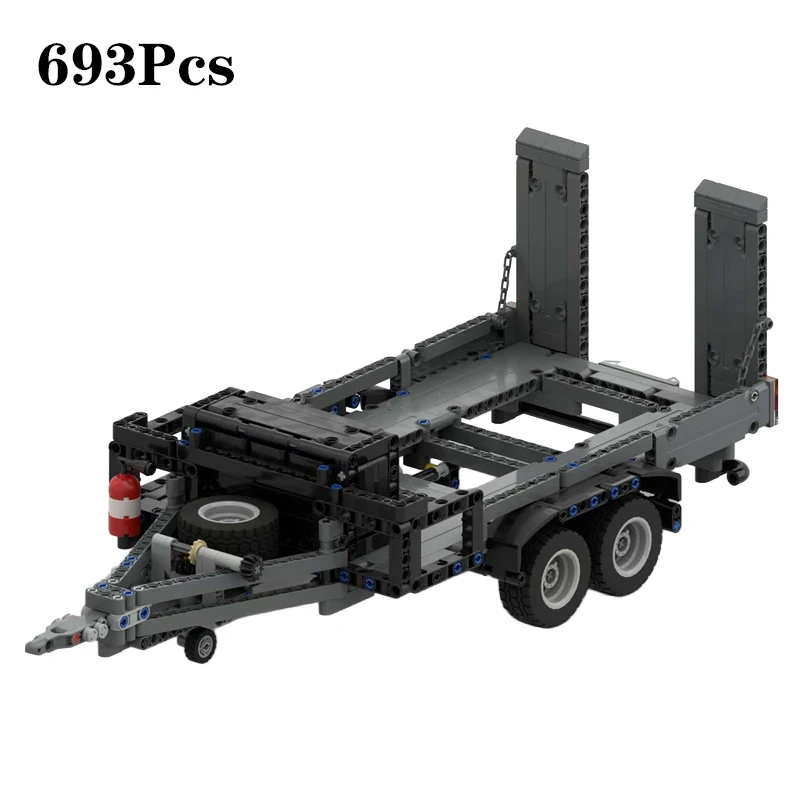 MOC Creatieve Camping Off-Road Trailer voor 42110 Modulaire Bouwstenen Model DIY Educatief Montage Bricks Speelgoed Voor Jongens Geschenken