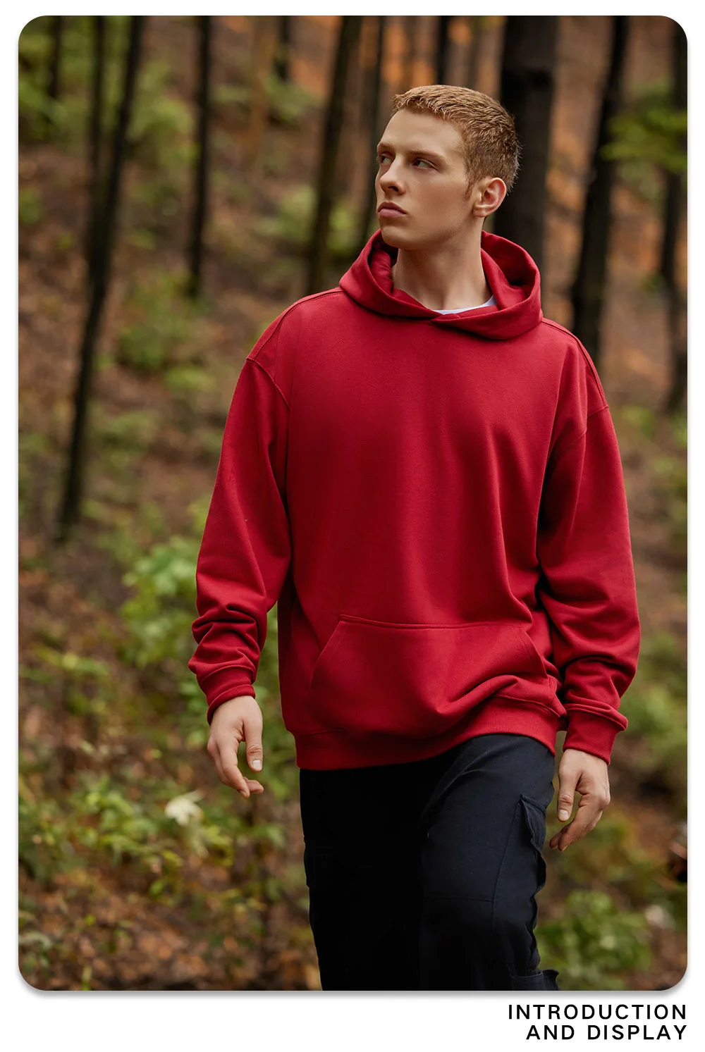 IEFB New Autumn Men's Sweatshirts Hooded Solid Color Lager Pocket Casual Thick Menswear Loose Pullover Male Hoodies 9W424