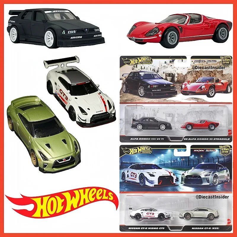 

Новая модель автомобиля Hot Wheels Hbl96 Nissan Aston Martin Alfa Romeo, индивидуальная коллекция, модель автомобиля из сплава, двойной набор автомобилей, рождественский подарок, игрушки