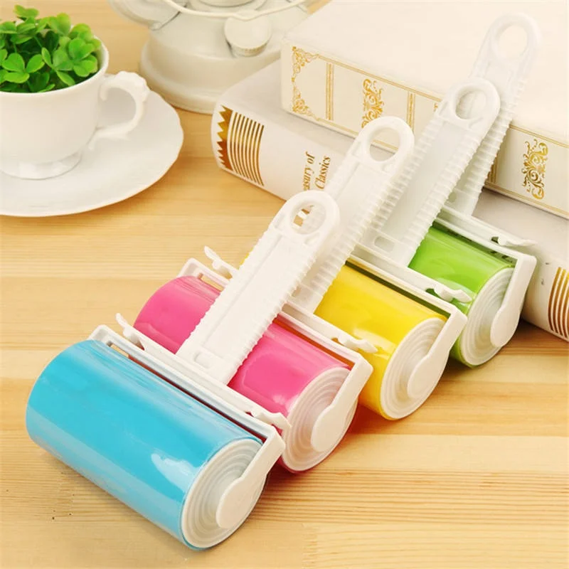 ortable Washable Lint Roller Mini Foldable Sticky Clothes Hair Remover Roller Hair Sticker Device