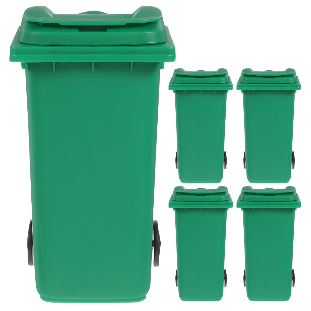 

5 Pcs Pen Holder Household Garbage Can Trash Mini Storage 1450X980X780CM Pp for Home