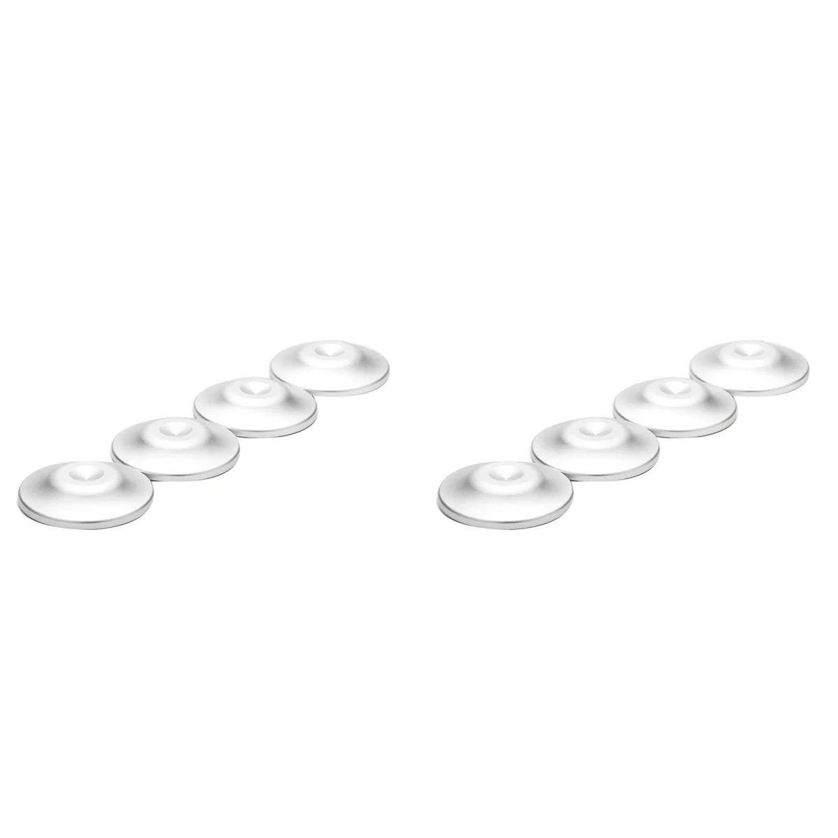 【البيع الساخن】8 قطع من مكبر الصوت وأقدام مكبر الصوت وسادات بديلة لمكبرات الصوت ومسجل القدم باللون الفضي