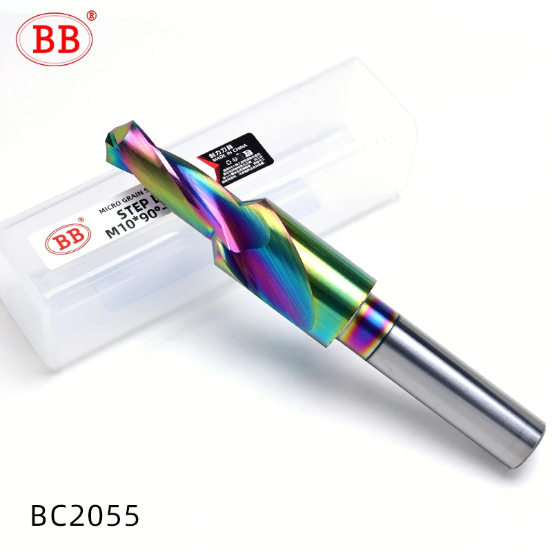 BB Step Drill CNC Machine Drilling Tool Solid Carbide Counterbore Countersink 90 180 Degree M3 M4 M5 M6 M10 M12