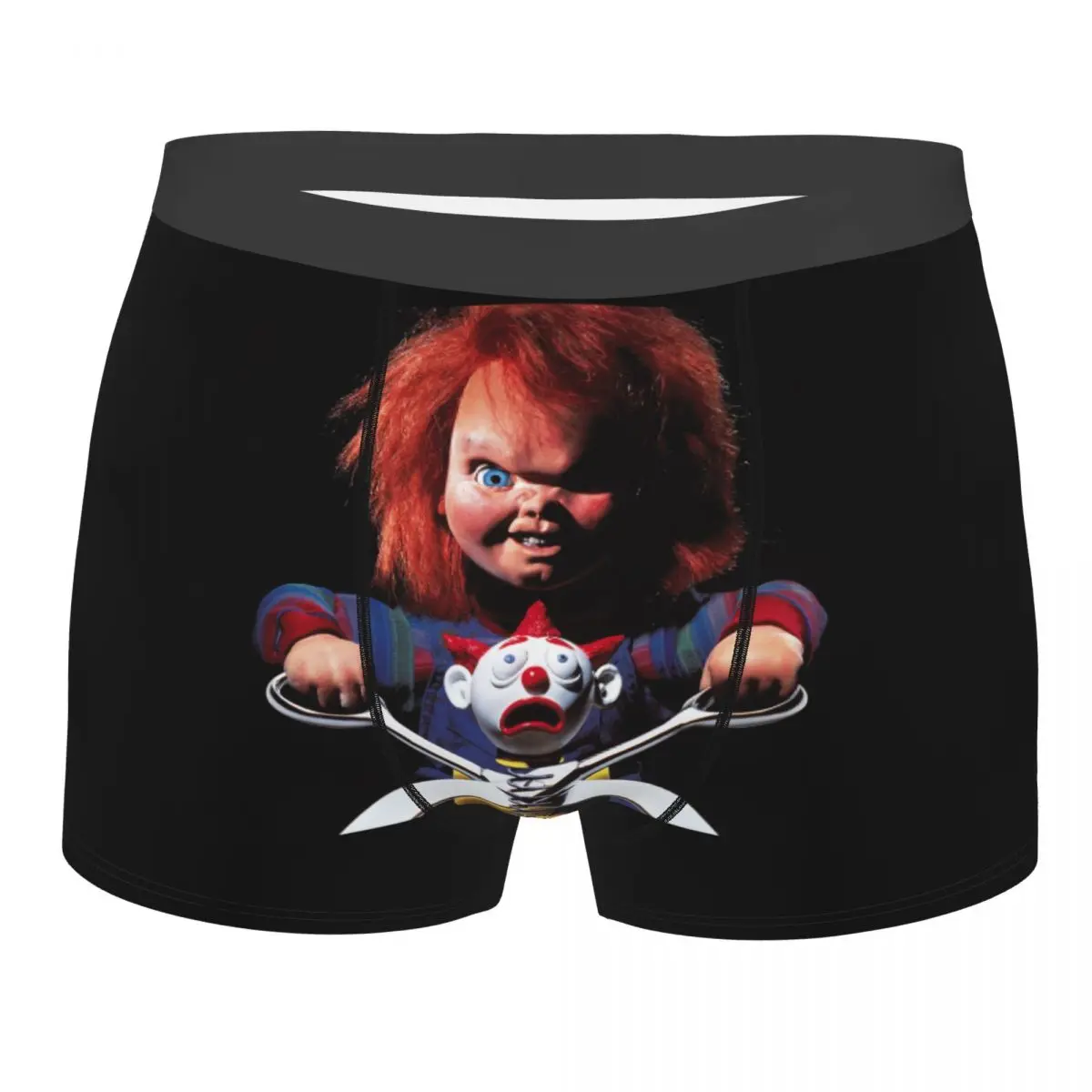 Child's Play Chucky Men's Underwear Horror Movie Gothic Boxer Shorts Panties Printed Breathable Underpants for Homme S-XXL