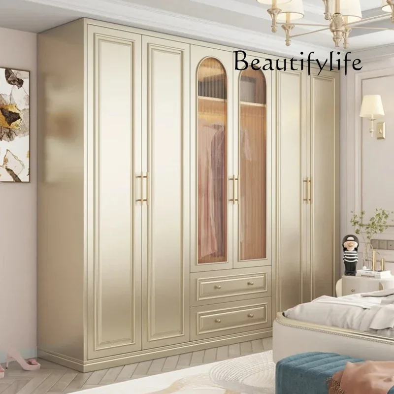 

XR HH X Big Luxury Wooden Wardrobes Storage Women Girls Home White Wardrobes Organizer Clothes Armario De Ropa Bedroom Furniture