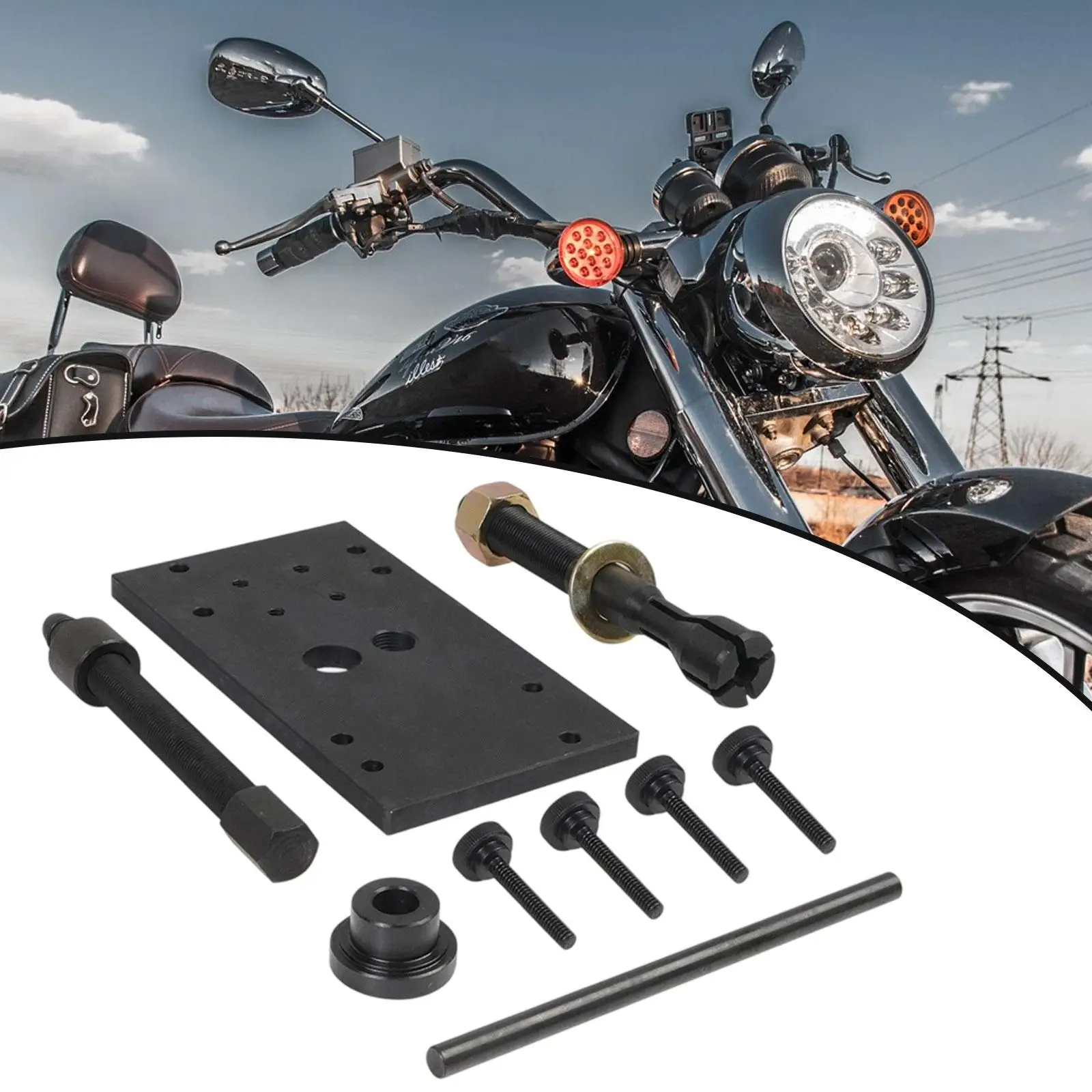 

Motorcycle Camshaft Bearing Remover and Installer Tools Accessories Metal Efficient Premium Bearing Pullers for Twin cam