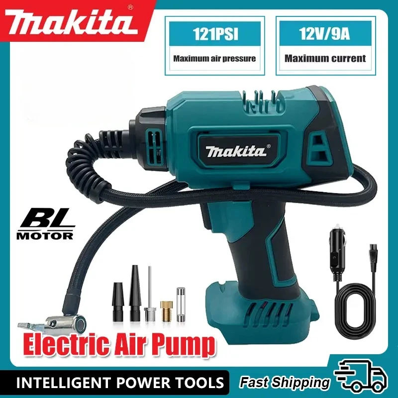 Makita 600mm Cordless Portable Electric Air Pump Rechargeable Handheld Air Compressor For Cars for  Makita battery
