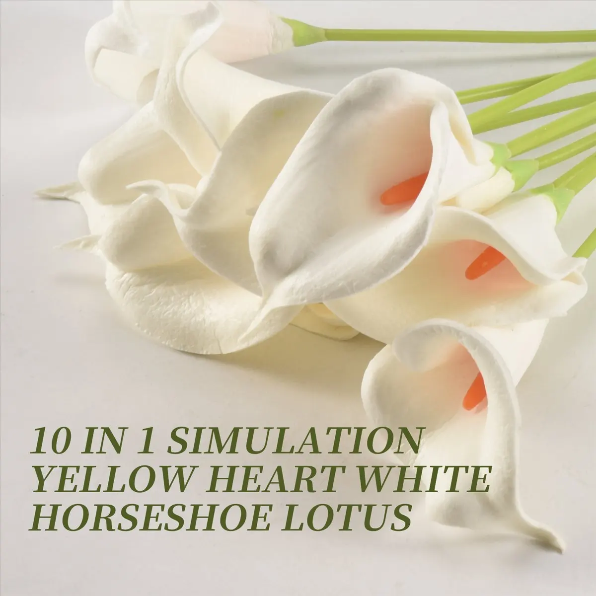&A11I Calla Lily 10 head Latex Real Touch KC51 White