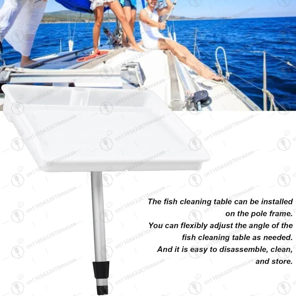 

Professional-Grade Bait Board for Fishing Boats, Adjustable Fillet Table with Engraved Fish Scale & Knife Storage