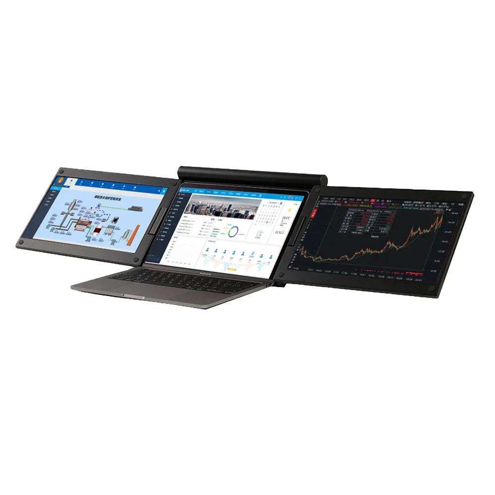 

Extended Screen13.3 Inch X50A Dual Portable Triple Folding Laptop Extender 1920*1080Screen