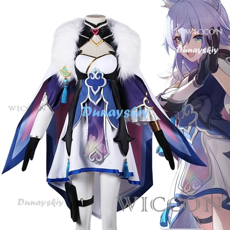 

Honkai: Star Rail Baiheng Cosplay Costume Cos Game Anime Party Uniform Women Hallowen Play Role Clothes Clothing Dress