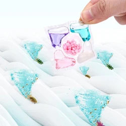 50Pcs 5 in 1 Detergent Liquid Capsule Ball Multi-purpose Strong Detergent Laundry Cleaning Washing Capsules for Home Dormitory