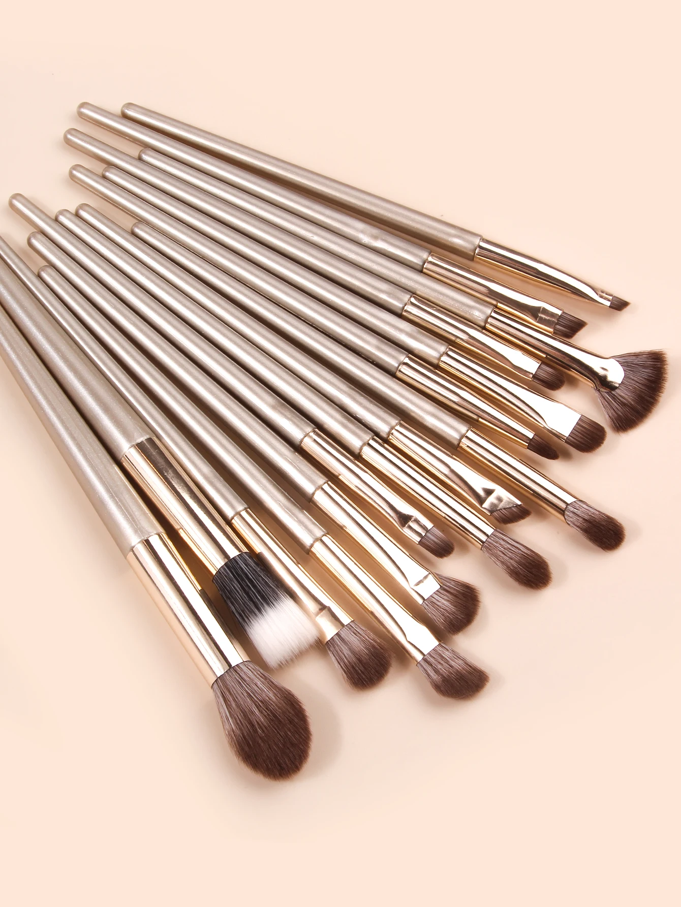 15 PCS Luxury HIGH-END professional  base brushes for Vegan Natural Soft hair beauty kit makeup Brush set