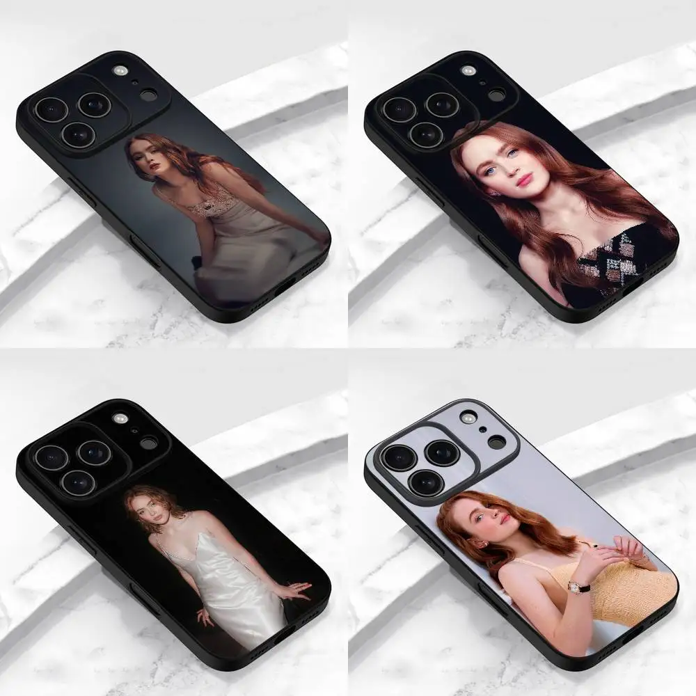 

Actress S-Sadie Sink Phone Case For iPhone 17,16,15,14,13,12,11,Pro,Max,Plus,E,Air,Mini Protective Black Cover