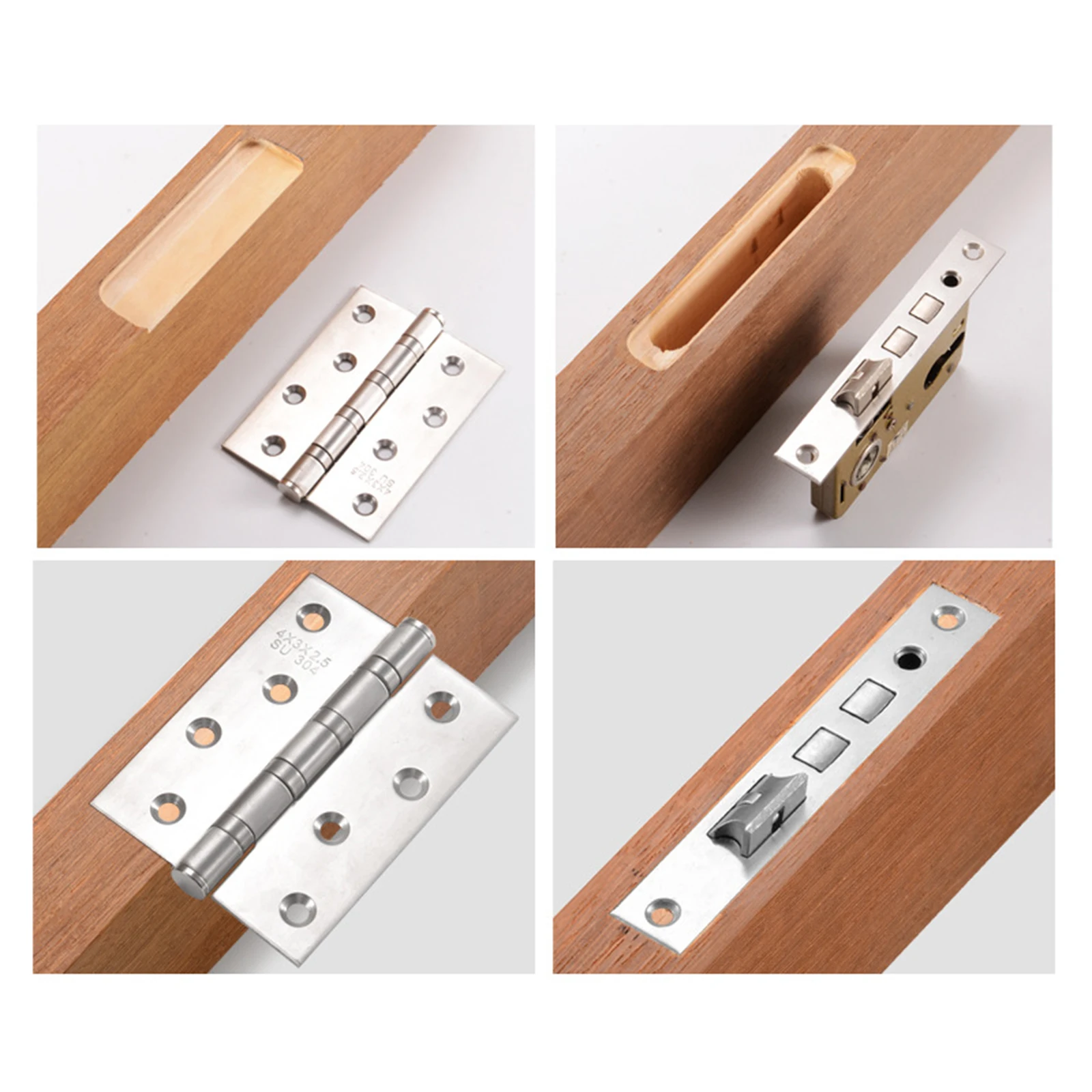 Woodworking Hinge Slotting with Bit Alloy Lock Plate Slotting Opener
