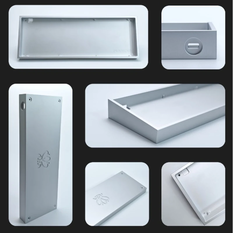 

Plane60 V2 Customized Keyboard Case CNC Aluminum Shell ORing Magnetic Switch RAKKA60 ATLAS Hiney H60 Gaming Keyboards Shell