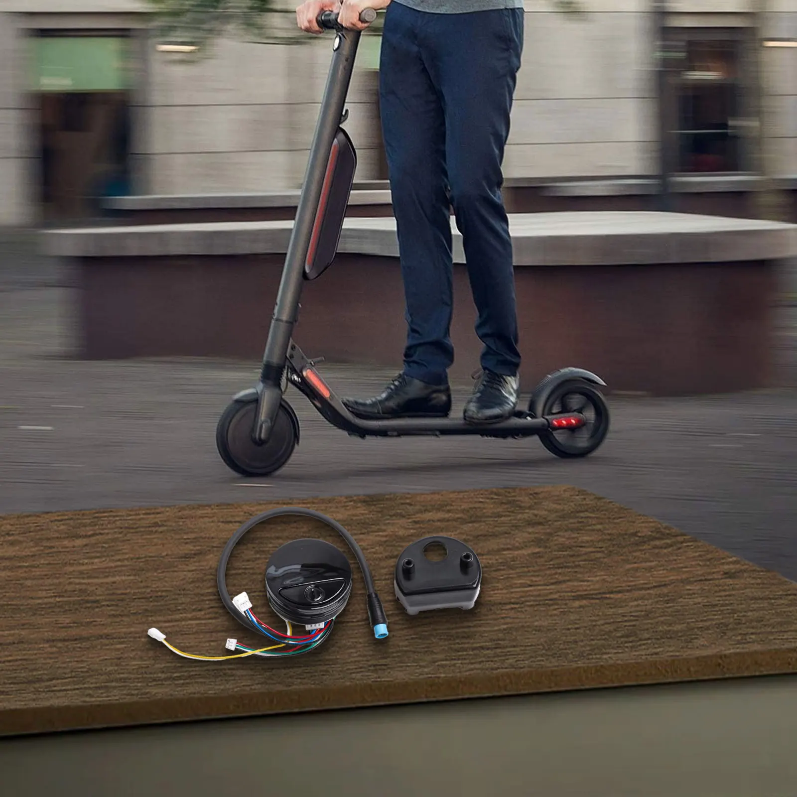 Conducción al aire libre, medidor de patinete eléctrico de aproximadamente 63g, medidor ABS para patinete, Material ABS, fácil instalación, uso a largo plazo
