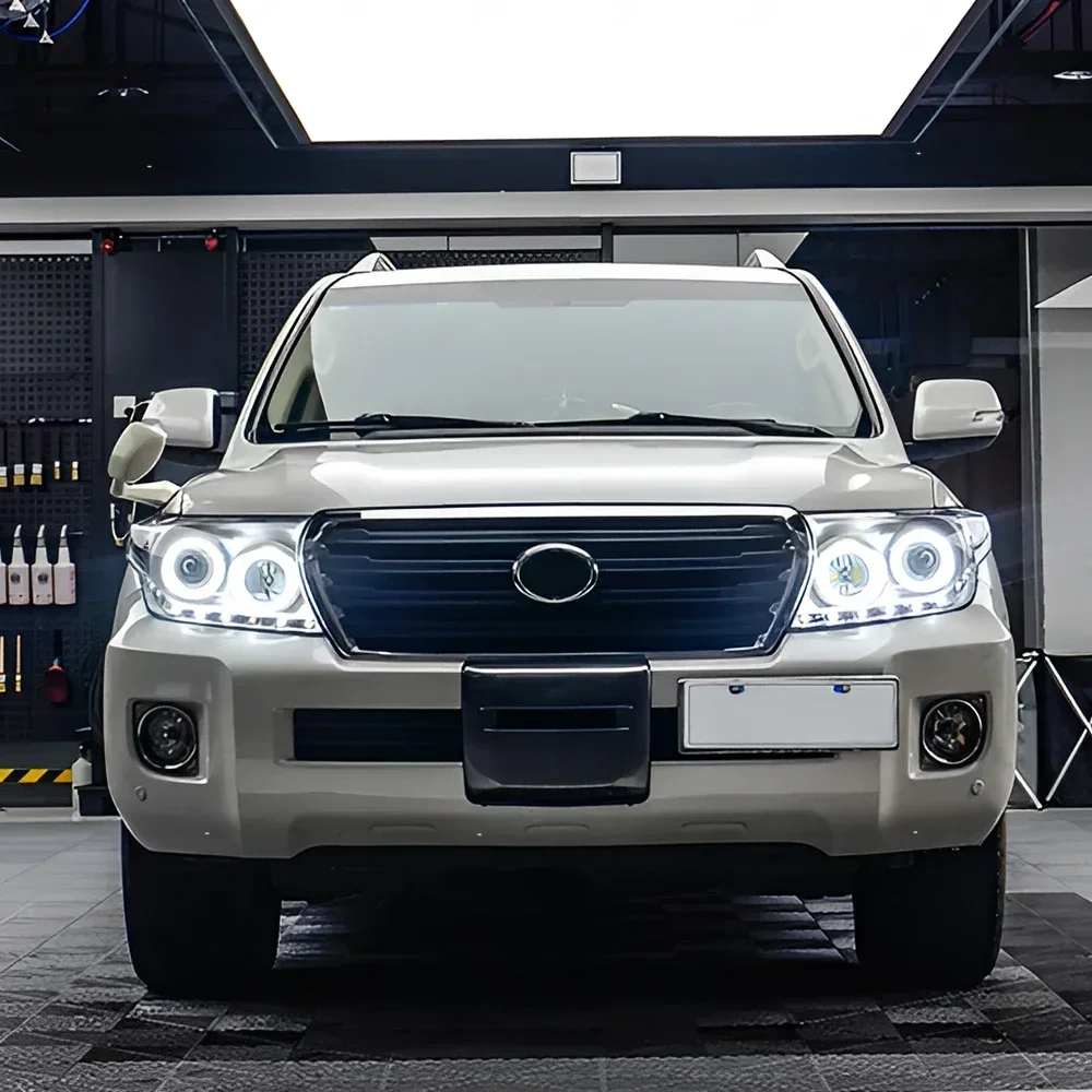 For Toyota Land Cruiser 2007-2015 Car Front lamps Upgrade Projector Lens Plug and Play Accessories LED Auto Headlights Assembly