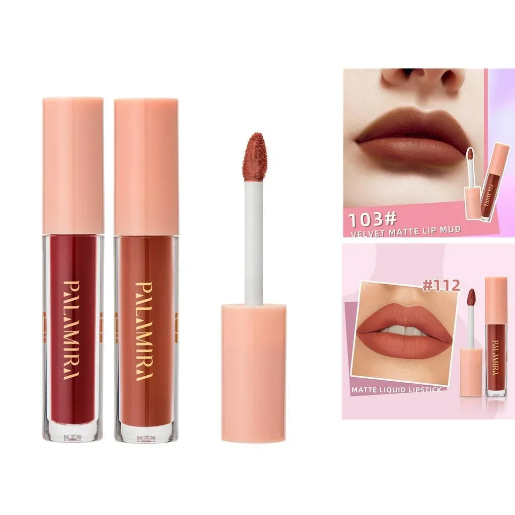 PALAMIRA 35 Colors Soft Matte VE Moisturising Liquid Lipstick Longlasting Waterproof Lip tint  Cruelty-free