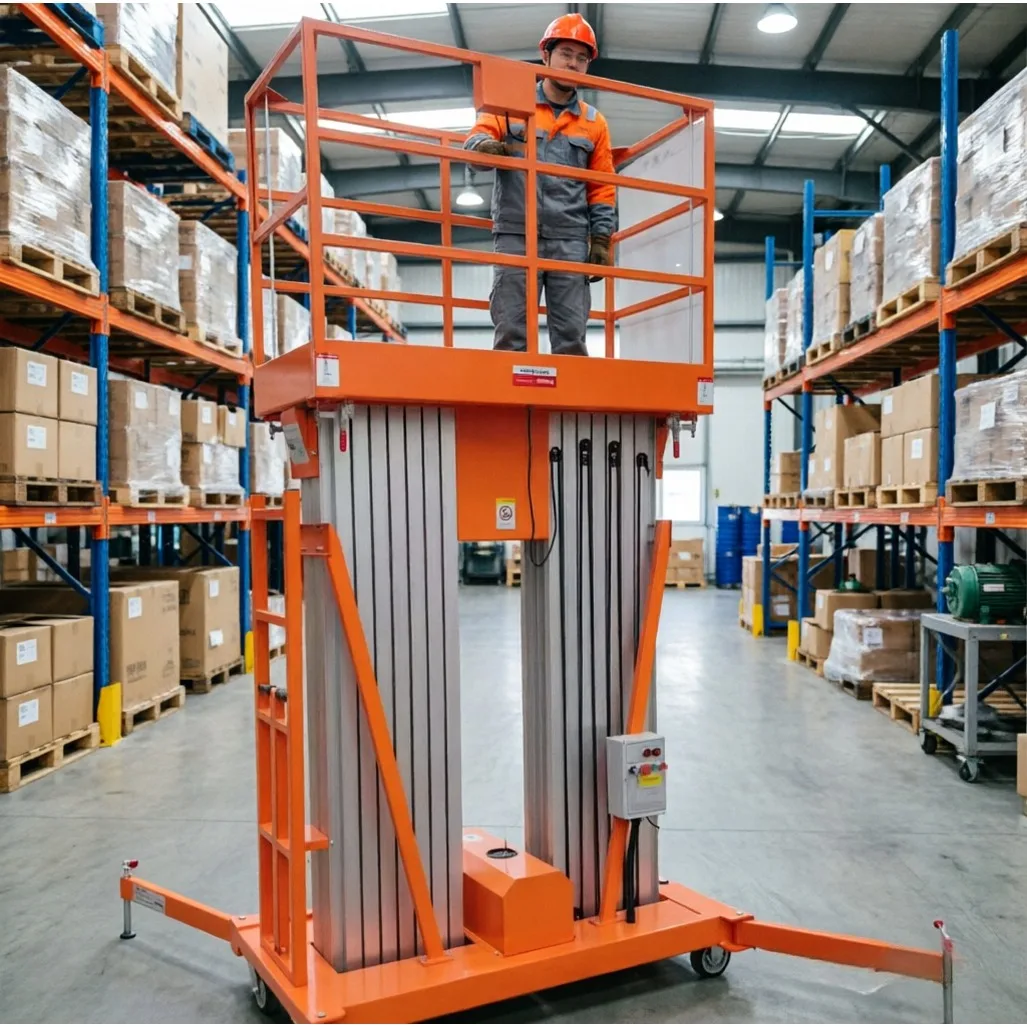 Multi Column Aluminum Alloy Lifting Equipment Multi Mast Continuous Stable Lifting Exhibition Hall Layout Work Platform