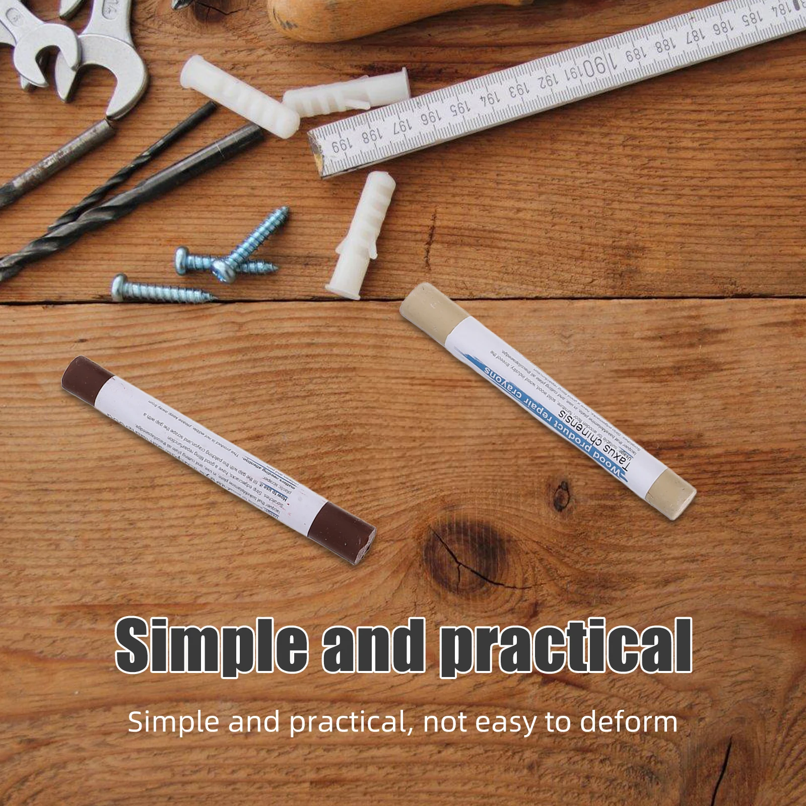 16 قطعة علامات إصلاح الأثاث حشو العصي للأرضيات خزائن السرير الخشب خدش إصلاح أقلام اللمس يصل الطباشير